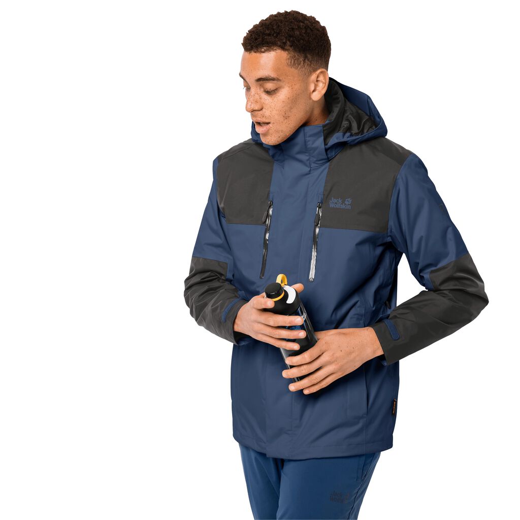 Jack Wolfskin JASPER FLEX Vestes Homme Indigo Foncé - LRAXFYE-16